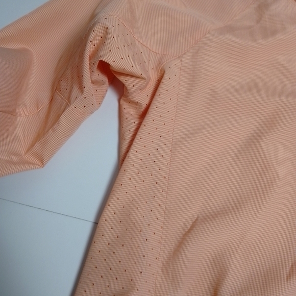 Eddie Bauer women windbreaker size medium peach vented waterproof pullover - Picture 3 of 8